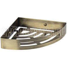 BRIMIX 5657-B Полочка литая, угловая, одинарная, из нержавеющей стали, цвет БРОНЗА