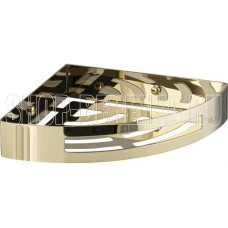 BRIMIX 5657-G Полочка литая, угловая, одинарная, из нержавеющей стали, цвет ЗОЛОТО