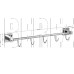 GFMARK 84206 Вешалка с пятью крючками прямая, на квадратном основании, цвет ХРОМ