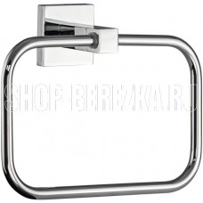 GFMARK 84147 Держатель для полотенца кольцо, прямоугольный, на квадратном основании, цвет ХРОМ