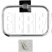 GFMARK 84147 Держатель для полотенца кольцо, прямоугольный, на квадратном основании, цвет ХРОМ