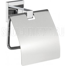 GFMARK 84003 Держатель туалетной бумаги с экраном, на квадратном основании, цвет ХРОМ