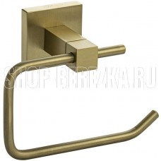 GFMARK 93002 Держатель туалетной бумаги, без экрана, из нержавеющей стали, с квадратным основанием, цвет МАТОВОЕ ЗОЛОТО