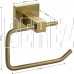 GFMARK 93002 Держатель туалетной бумаги, без экрана, из нержавеющей стали, с квадратным основанием, цвет МАТОВОЕ ЗОЛОТО