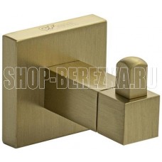 GFMARK 93114 Крючок одинарный, из нержавеющей стали, с квадратным основанием, цвет МАТОВОЕ ЗОЛОТО