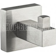 GFMARK 87110 Крючок одинарный, из нержавеющей стали, с квадратным основанием, цвет САТИН