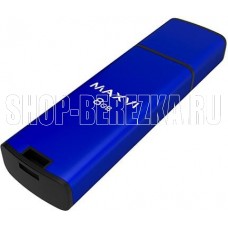 MAXVI MP2 8GB blue, монолит с колпачком, ABS пластик + металл, USB 2.0