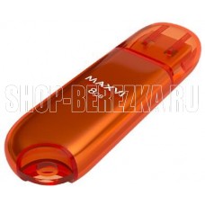 MAXVI P1 8GB orange, монолит с колпачком, ABS пластик, USB 2.0