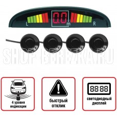 AVS PS-124U (4 датчика+коннекторы, цветной светодиодный дисплей с цифровым табло) (A78012S)
