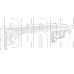 САНАКС - 600х250мм ЛДСП, с металлическими кронштейнами 