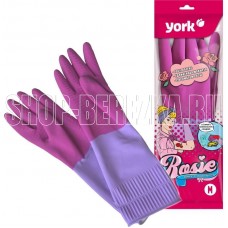 YORK резиновые с удлинённой манжетой ароматизированные Рози (M) 092670