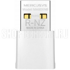 MERCUSYS MA60XNB Сверхкомпактный USB-адаптер с поддержкой Wi-Fi 6 AX900 и Bluetooth 5.3