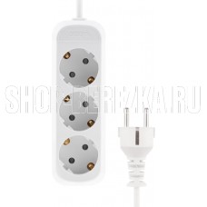 CADENA 2 гн MID 3м сз ПВС 3*1 10А белый