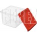 HOMVER Асти для продуктов квадратный 1л (красный) 221100406/04