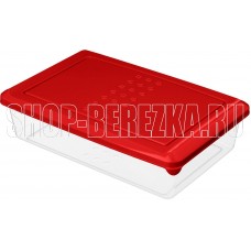HOMVER Асти для продуктов прямоугольный 0,75л (красный) 221100106/04