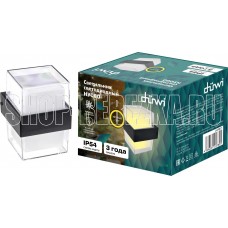 DUWI (24780 1) НУОВО, 105x105x135мм, 6Вт, термостойкий пластик, 3000К, IP54, черный DUWI (24780 1) НУОВО, 105x105x135мм, 6Вт, термостойкий пластик, 3000К, IP54, черный