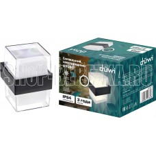 DUWI (24781 8) НУОВО, 105x105x135мм, 6Вт, термостойкий пластик, 4200К, IP54, черный