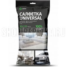 GRASS IT-0460 Салфетка микрофибра 320 г/м 80*100 (1шт) УПАК