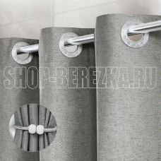 САНАКС 05-13 тканевая, с большими люверсами, 180х180 см, цвет СВЕТЛО-СЕРЫЙ