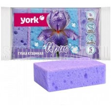 YORK Губки для посуды Ирис крупнопористые 5 шт 32970 YORK Губки для посуды Ирис крупнопористые 5 шт 32970