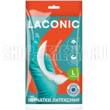 LACONIC Перчатки резиновые антибактериальные (L) 77904
