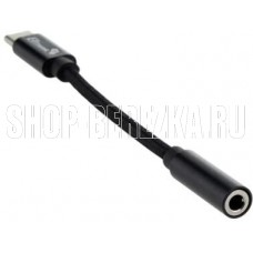 ELTRONIC (1-56) 3.5 Jack (F) - Type-C с проводом тканевая оплетка (черный) ELTRONIC (1-56) 3.5 Jack (F) - Type-C с проводом тканевая оплетка (черный)