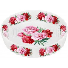 POMI D'ORO P035119 Peonies Блюдо круглое