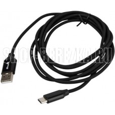 ELTRONIC USB кабель для USB Type-C 2.0м ( 1-28) 3A/60W TPE оплетка (черный) в пакете