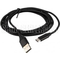 ELTRONIC USB кабель для USB Type-C 2.0м ( 1-44) 3A/60W TPE оплетка (черный) в пакете ELTRONIC USB кабель для USB Type-C 2.0м ( 1-44) 3A/60W TPE оплетка (черный) в пакете