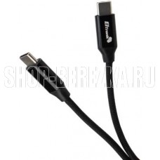 ELTRONIC Кабель Type-C to Type-C 1.0м ( 1-30) 3.0A/60W TPE оплетка (черный) в пакете ELTRONIC Кабель Type-C to Type-C 1.0м ( 1-30) 3.0A/60W TPE оплетка (черный) в пакете
