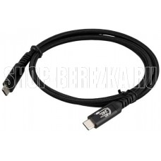 ELTRONIC Кабель Type-C to Type-C 1.0м ( 1-57) 240W нейлоновая оплетка (черный) в пакете ELTRONIC Кабель Type-C to Type-C 1.0м ( 1-57) 240W нейлоновая оплетка (черный) в пакете