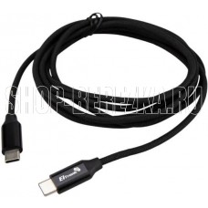 ELTRONIC Кабель Type-C to Type-C 2.0м ( 1-32) 3.0A/60W TPE оплетка (черный) в пакете ELTRONIC Кабель Type-C to Type-C 2.0м ( 1-32) 3.0A/60W TPE оплетка (черный) в пакете