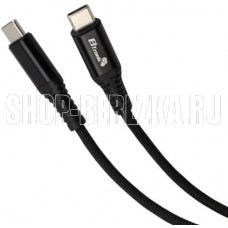 ELTRONIC Кабель Type-C to Type-C 2.0м ( 1-40) 3.0A/60W TPE оплетка (черный) в пакете