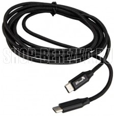 ELTRONIC Кабель Type-C to Type-C 2.0м ( 1-48) 3.0A/60W TPE оплетка (черный) в пакете ELTRONIC Кабель Type-C to Type-C 2.0м ( 1-48) 3.0A/60W TPE оплетка (черный) в пакете