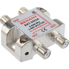 REXANT (05-6202) делитель сигнала на 3 ТВ с проходом питания (10)