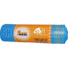РЫЖИЙ КОТ мешки для мусора с завязками 60л 10шт/рул. (35) (310325) РЫЖИЙ КОТ мешки для мусора с завязками 60л 10шт/рул. (35) (310325)