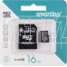 SMARTBUY (SB16GBSDCL10-01) MicroSDHC 16GB Сlass10 + адаптер